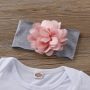 Wholesale High quality 2021 summer popular casual letter long sleeve button o-neck top print flower pants baby girls clothes set