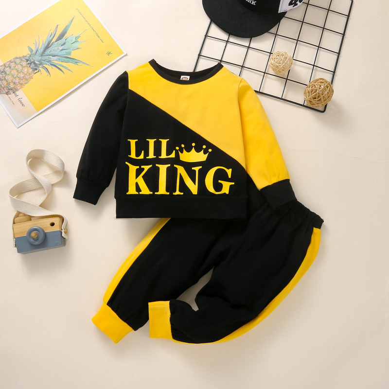 Conyson Winter Newborn Baby Boy Clothing Sets Long Sleeve Printing Sweater Casual Jogger Pants Two Piece Toddler Boys Suits