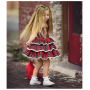 Conyson Red Plaid Print Lace Girls Dresses Tutu Party Camisole Suspender Dress Summer Sleeveless Princess Dress Baby Girl Outfit