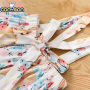 Conyson RTS Low MOQ Spring Summer Short Sleeve Top Rabbit Printing Suspenders Baby Cotton Fabric Kids Two Pieces Easter Set