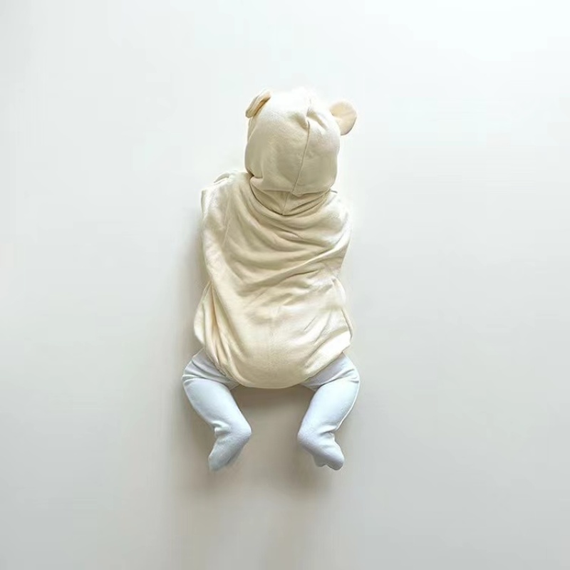 Conyson Wholesale High Quality New Autumn baby romper Solid Cotton Long Sleeve Infant Baby sweatshirt Romper