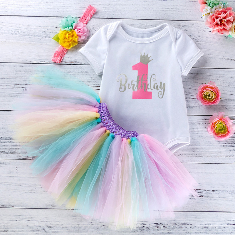 Conyson Boutique Kids Newborn Infant Girls Fancy Children's Clothing Shorts Set Tops Floral Summer Cute 3 Pieces Baby Romper
