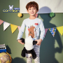 High Quality Knitted Breathable Anti-Static Cartoon Custom Cotton Two Piece Pajama Set