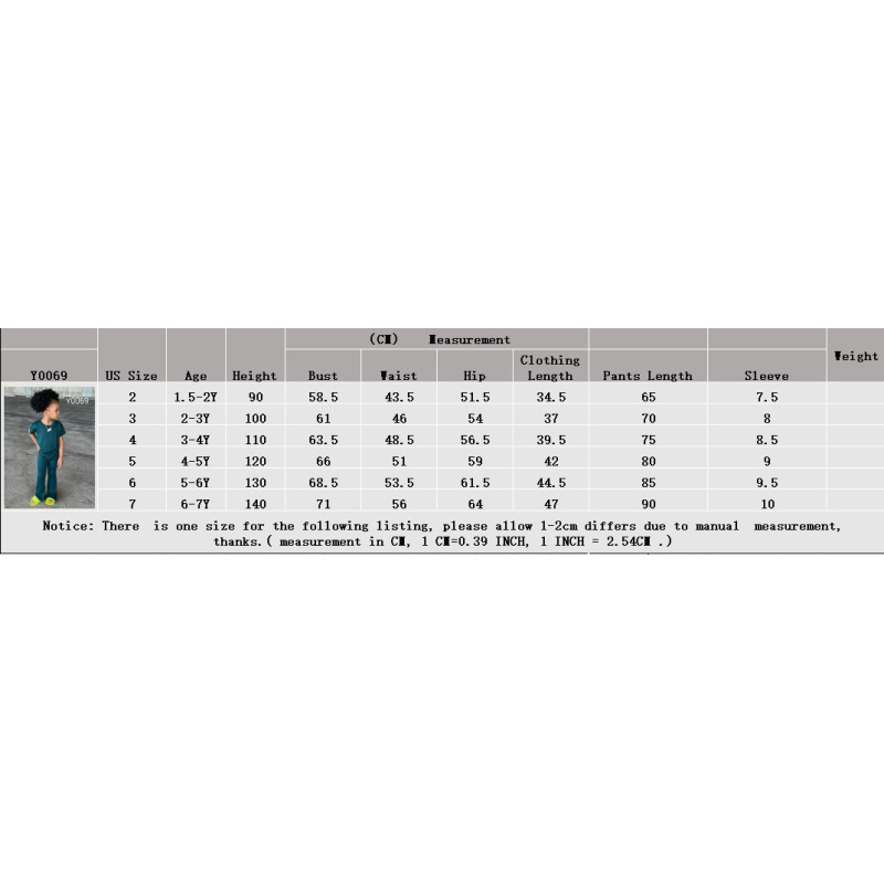 Conyson summer ins popular fashion casual toddler girls t-shirt pants Baby children's pure color suit Kids clothing clothes Sets