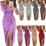 Korean ready to ship Women's prom Dresses Sleeveless polyester Fashionable Womens summer Loose spot Casual clothing ladies Dress