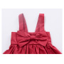 Conyson Baby Girls Summer Bowknot Sleeveless Casual Slip Dress Red Mini Sundress Girl Suspender Princess Ruffled Skirt