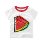 2021 Hot Sale Fashion Short Sleeve  Cartoon Printing Cotton Kids T-Shirt Baby outfits
