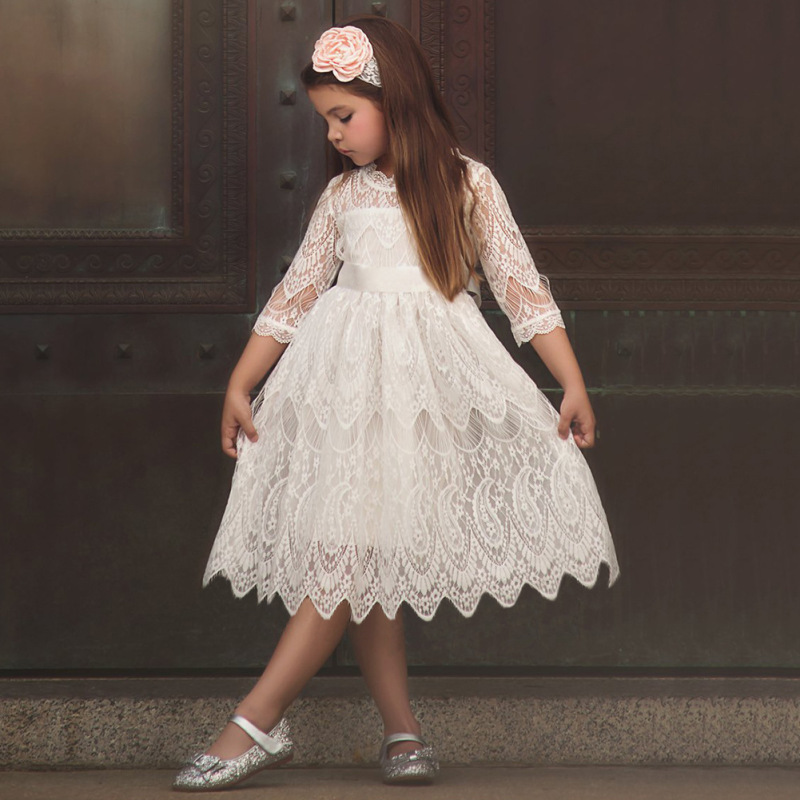 Baby Party Frocks Designs Kids One Piece Baby Girls Garments Dress Children Dress Wedding Gown Kids