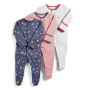 Spring Boutique Newborn Organic Cotton Baby Bodysuit Baby Footed Romper Set Infant Clothing Baby Rompers Long Sleeve