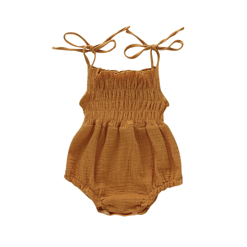 Romper Soft Sleeveless Strap Toddler Jumpsuit Overalls Lovely Cotton Summer Clothing Sleeveless Strap Baby Girl Romper