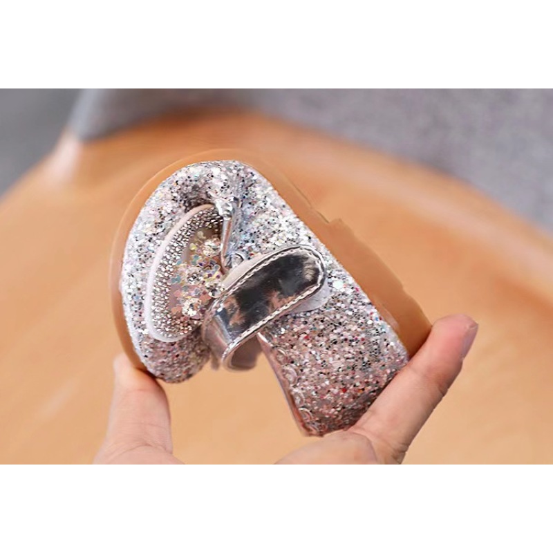 Conyson Fashionable New Arrival Spring Summer Comfortable Pu Hook & Loop Princess Bow Shoes Little Child Girl Low Heeled Sandals