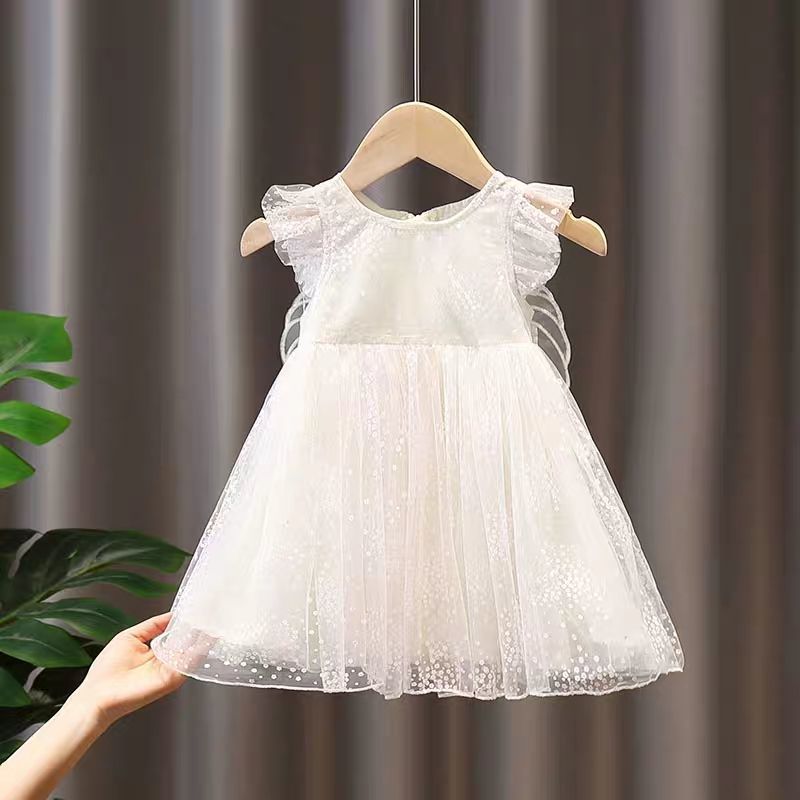 Conyson Newborn Floral Cute Polka Dots Baby Girl Summer Dress Sleeveless Twirl Cotton Comfortable Soft Stretchy Tutu Baby Dress