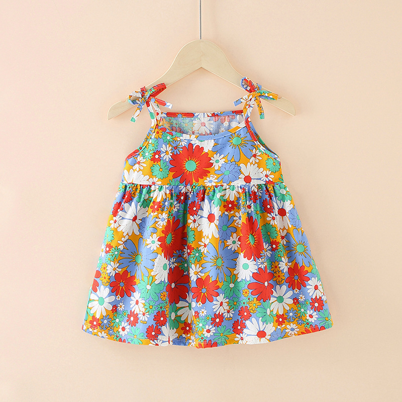 Pure cotton girls skirt baby summer little girl infant baby skirt clothes children's one-piece skirt sleeveless baby clothes