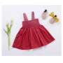 Conyson Baby Girls Summer Bowknot Sleeveless Casual Slip Dress Red Mini Sundress Girl Suspender Princess Ruffled Skirt