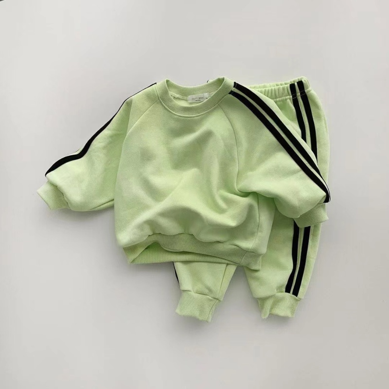 Conyson Wholesale Kids Boys Clothing Set Customized Children Girls Sweater Jogger Pants 2 Piece Boy Tracksuit Outfits