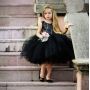 Conyson Wholesale Pageant Kids Baby Girl Princess Dress toddler Tutu Tulle Back Hollow Out Party Dress Pink Ball Gown Dresses