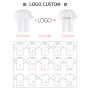 Conyson Custom Logo 100% Cotton Summer Clothes New Children Solid Short Sleeves Popular Design Kids T-shirt Boys Clothes Hot