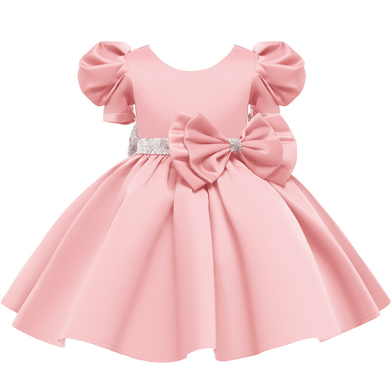 Conyson New Style Wedding polyester Frock baby Kids Girls Birthday Party Princess dress gowns wear clothing full Girls Dresses