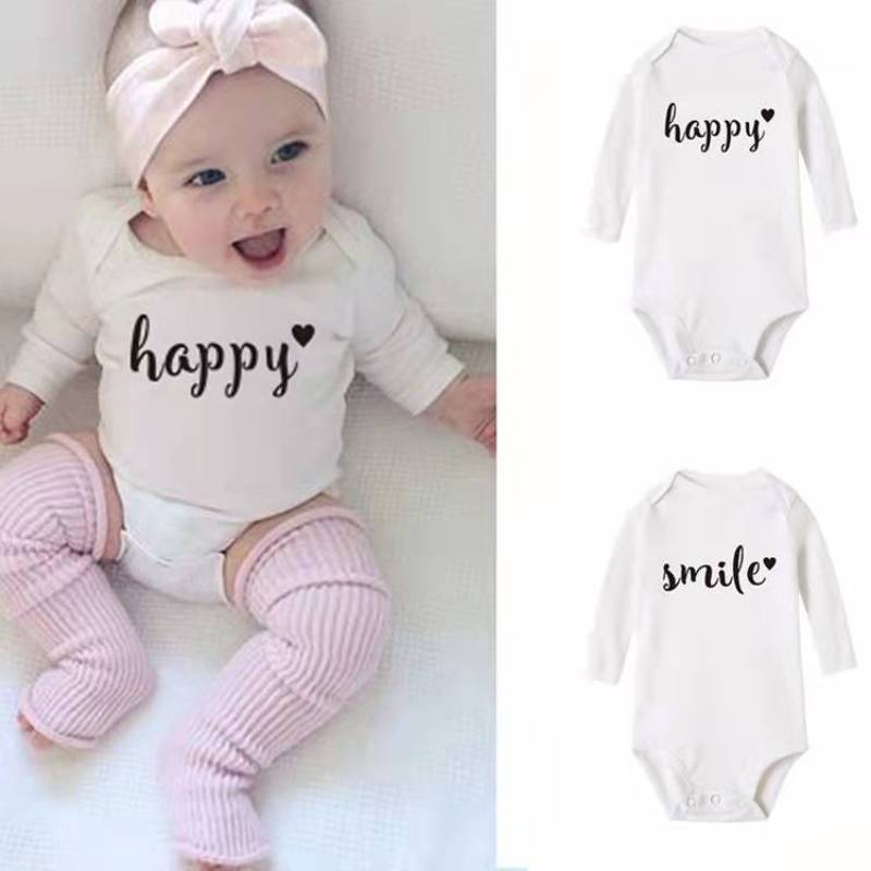 Conyson Wholesale 2022 Summer Infant Unisex Personalized Short Sleeve Bodysuits Custom Print Logo Toddler Baby Solid Romper