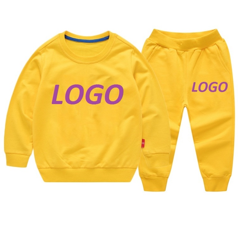 Hot sale Custom Made Outdoor Wholesale toddler jogger sets cotton long sleeve Baby Clothes Kids Tracksuits Sweatsuit Sets