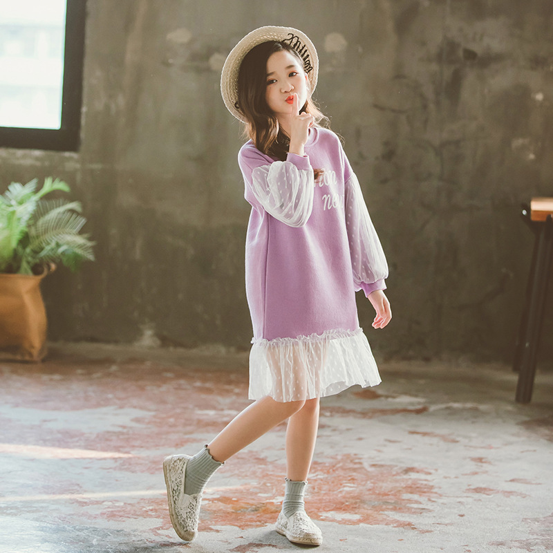 Conyson Spring and Autumn Korean New Style Child Girl Korean Style Girls Long Sleeve Sweater Princess Toddler Girl Clothes Dress