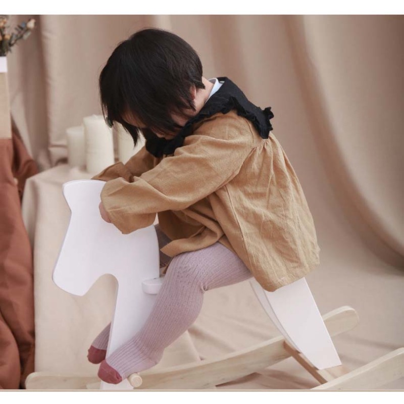 Wholesales Autumn Winter Baby Girl Leggings Stripe Cotton Solid Colors Matching Lovely Pantyhose Infant Clothing