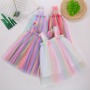 2021 Ins summer new girls sleeveless suspender net gauze clothes children net gauze princess rainbow tutu skirt baby dress