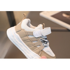 Conyson wholesale Spring Mesh Custom Breathable Sneakers Mix Non-Slip 22-31 Baby And Kids Shoes Football Soccer Ankle Kids Shoes