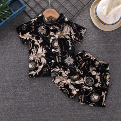 Conyson Wholesale New Fashion Toddler Kids Designer Summer 1-5 Years Clothing Jogger 2 Pieces Little Boy Matching Kids Set