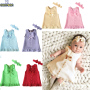 Conyson High Quality Summer New Fashion Sleeveless Bowknot 2Pcs Baby Dress for Girls Designs Children Clothes Set