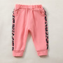 Conyson High Quality Spring Autumn Mini Letter Pullover Hoodie Sport Leopard Printed Kids Clothing 3pcs Baby Girl Clothes Sets