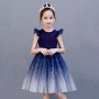 Hot Sale 2021 Summer Knee-Length Children birthday party dress ruffle short sleeve kids clothes girls dresses