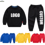 CONYSON Custom Made logo Outdoor hot sale toddler jogger suits Baby Clothes Kids boy girls clothing Tracksuits Sweatsuit Sets
