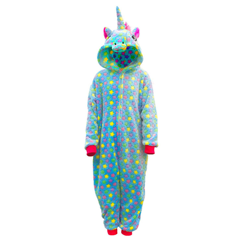 Wholesale Fleece Cartoon Winter Sleepwear Children Rompers Pajamas Kids Animals Pajamas