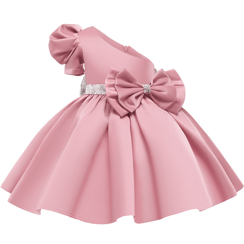 Conyson New Style Wedding polyester Frock baby Kids Girls Birthday Party Princess dress gowns wear clothing full Girls Dresses