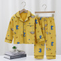 Casual Long Sleeve Winter Cartoon Knitted Pajamas Baby Kids Girls' Sleepwear Pjs Pyjamas