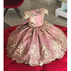 Wholesale Elegant New Year Princess Children Party Dress Wedding Gown Kids Dresses Girls Birthday Party Vestido
