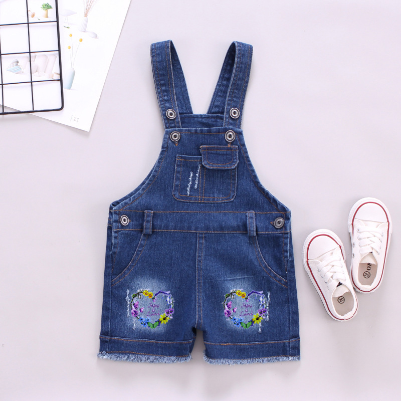 Conyson Summer Fashion Infants Girls Clothing Boy Print Pants Casual Cartoon Cloth Jeans Baby Denim Short Overalls trousers