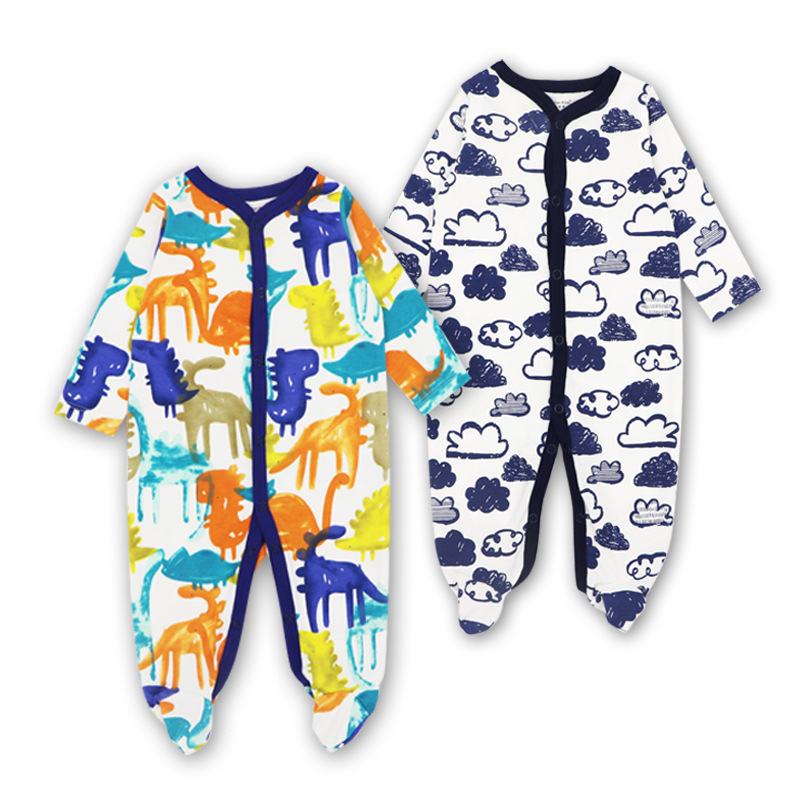 High Quality Custom Korean Knit Animal Baby Bodysuit Spring Bamboo Organic Cotton Baby Romper