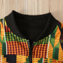 The Latest Design Fashionchildren's Check Skirt African Children Kids Printed Jumpsuit 2 Piece Sets For Little Girl