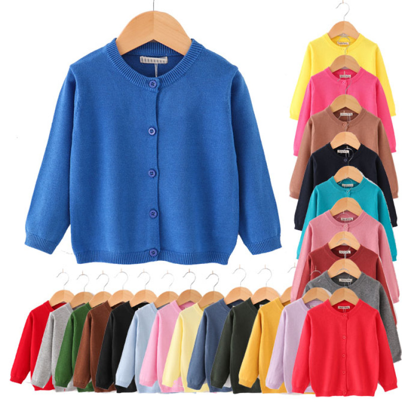 wholesale popular fashion Knitted Candy Solid Color kids clothes Pullovers Loose Children Casual Sweaters girl knitwear clothing