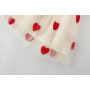High Quality Anti-Wrinkle Embroidered Knee-Length Layered Dress Knit Kids Girl Mesh Dress