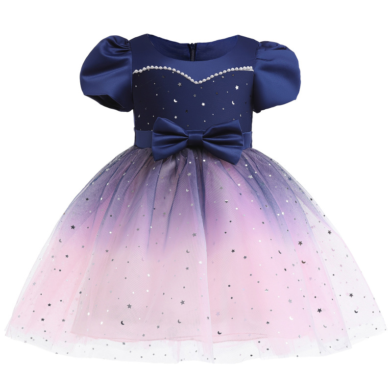 Conyson The Latest Baby Costumes Tulle Boutique Off Shoulder factory direct sale floral Clothing Children's Girls Princess Dress
