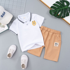 Conyson Summer Newborn Bulk Boutique Fashion Kids Clothing Suits 0-6 Years Little Boys Blouse Shorts 2 Pieces Kids Sets