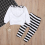 Conysond Toddler Boy Halloween Long Sleeve Sweater Printed Pants Clothing Sets Casual Cute Striped Ghost Pant Infant Boys Suits