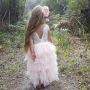 Conyson Baby Girl Lace Flower Applique Dress Cake Design Party Prom Princess Dress Bridesmaid Backless Toddle Girls Tutu Dresses