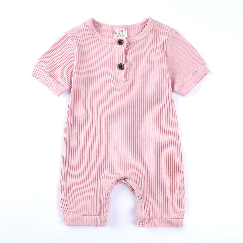 Hot Sale Summer One Piece Baby Clothes New Born Boy Girl High Quality Stretch Home Wear Kids Rompers Pajamas Babies