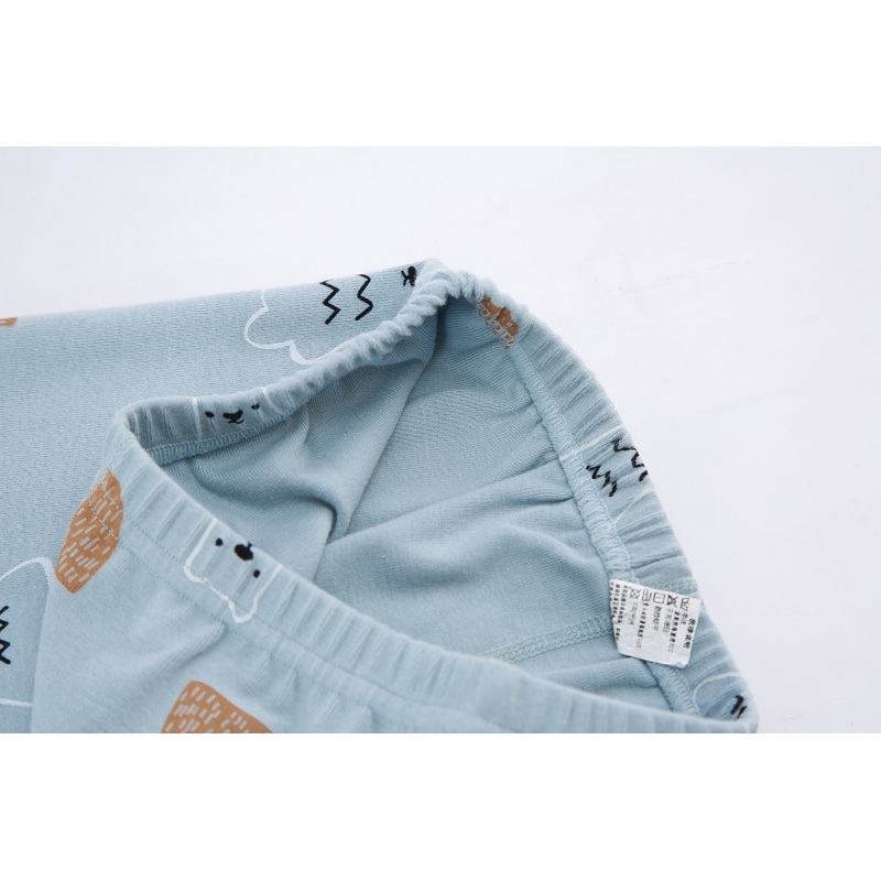 Custom 3-11 Years Anti-Static Long Sleeve Knitted Kids Cartoon Pajama Girls' Sleepwear Set