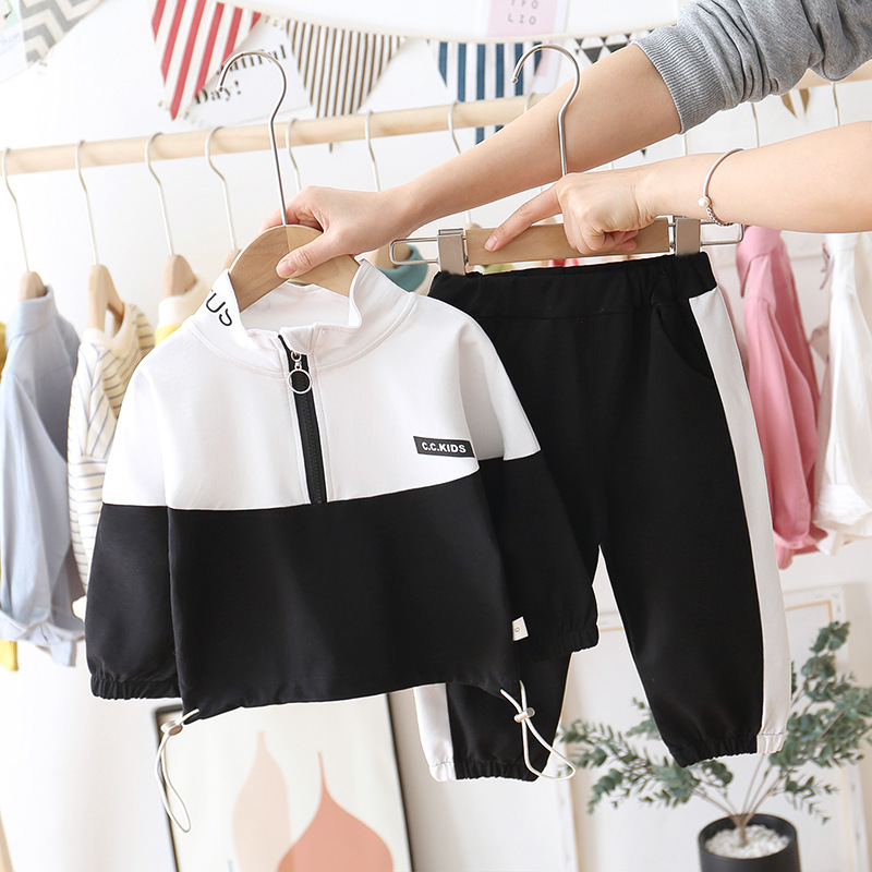 Conyson Fashion Autumn Baby Cotton Jacket Pants 2Pcs/Sets Boys Casual Costume Infant Clothing Kids Tracksuits