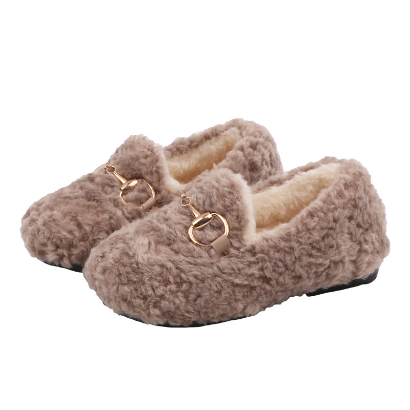 Conyson Baby Winter Slippers Children Boys Girls Cute Cartoon Rabbit Slipper Kids Indoor Fur Warm Shoes Child Home Floor Shoes